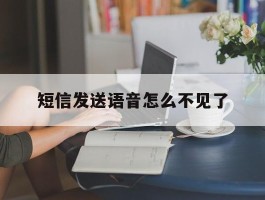 短信发送语音怎么不见了